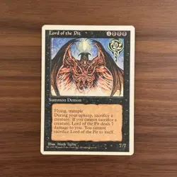 MTG Magic the Gathering Lord of the Pit (144/379) Fourth Edition HP - Image 1