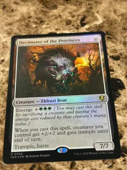 DECIMATOR OF THE PROVINCES Magic MTG Innistrad Remastered Foil - Image 1