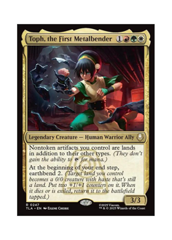 Magic the Gathering MTG TLA Toph, the First Metalbender 247 Regular Near Mint - Image 1