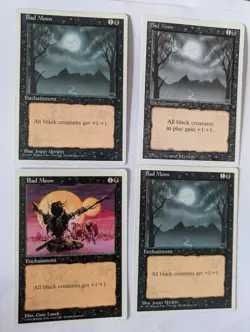 4 Bad Moon MTG Exc Free shipping with tracking - Image 1