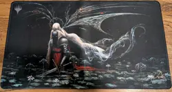 MTG Sower Of Temptation Stitched Seb McKinnon Kickstarter Playmat Signed - Image 1