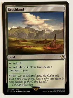 Brushland Commander: Final Fantasy Non-Foil Regular MTG NM - Image 1