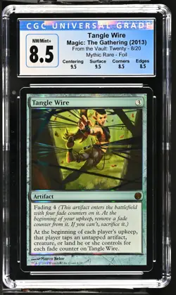 TANGLE WIRE From the Vault: Twenty Foil Mythic CGC 8.5 Q++ MTG [Nostalgium] - Image 1
