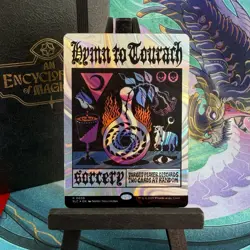 Hymn to Tourach ?HALO FOIL? Secret Lair - An Encyclopedia of Magic MTG - NM - Image 1