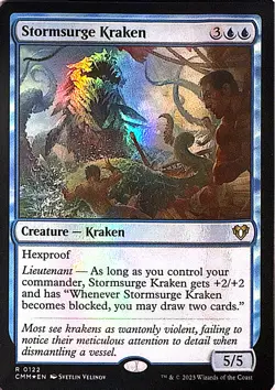 Stormsurge Kraken Foil R Commander Masters 122 NM - Image 1