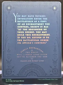 Estrids Invocation #1325 Secret Lair Drop Rainbow Foil Rare - Image 2