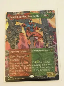 Scarlet Spider, Ben Reilly Borderless Marvel's Spider-Man Foil 214 - Image 1