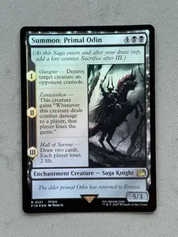 Summon Primal Odin #121 FOIL - Final Fantasy FIN Magic MTG English - NM - Image 1