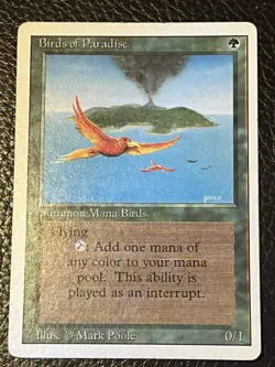 Mtg Revised - Birds Of Paradise-good - Image 1