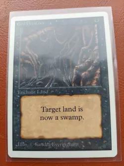 MTG Evil Presence, Unlimited, Lightly Played, English - Image 1