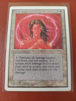 MTG Circle of Protection: Red Unlimited Edition Regular Common LP - Image 1