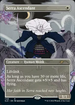 Light Play, English MTG Foil Serra Ascendant - Foil - Borderless Secret Lair Dro - Image 1