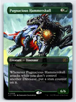 Pugnacious Hammerskull (Borderless) R The Lost Caverns of Ixalan # 328 NM Normal - Image 1