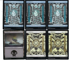 MTG 170 Full art Basic lands from collectors Boosters, phyrexian lands, non-foil - Image 1