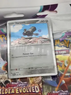 Pokemon Scarlet & Violet Paldea Evolved SV2 3-Pack Blister Varoom Promo New - Image 3