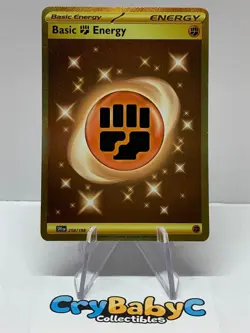 Pokemon Basic Fighting Energy 258/198 Base Set Scarlet & Violet Hyper Rare - Image 1