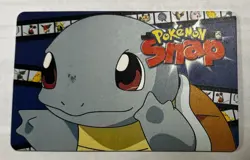 Squirtle Pokemon Snap Station Vintage Blockbuster Video Chip Card 1999 - Image 1