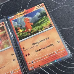Pokemon TCG Charmeleon 005/165 Charmander 004/165 Cosmos Holo Promo SET NM - Image 3