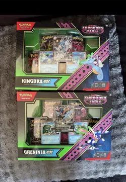 Pokemon TCG Shrouded Fable Greninja & Kingdra EX Collection Box Set Sealed - Image 1