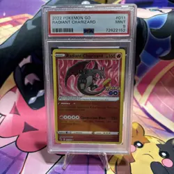 2022 POKEMON GO #011 RADIANT CHARIZARD PSA 9 - Image 1