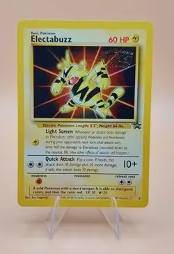 Electabuzz Pokemon Black Star Promo #2 Pokemon Movie WOTC 1999 (2 of 2) - Image 1
