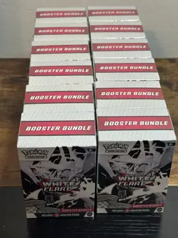 Pokemon TCG SV 10.5 White Flare Booster Bundle LOT OF 12 - Image 1