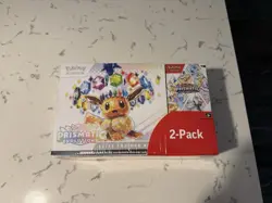 Pokemon TCG Prismatic Evolutions ETB with Booster Bundle Costco 2-Pack Sealed - Image 1