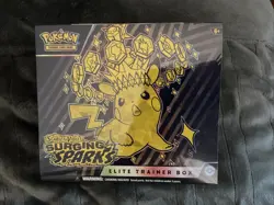 Pokemon TCG Scarlet & Violet SURGING SPARKS Elite Trainer Box FACTORY SEALED ETB - Image 1