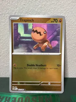 051/094 Trapinch - Phantasmal Flames - Reverse Holo NM Pokemon - Image 1