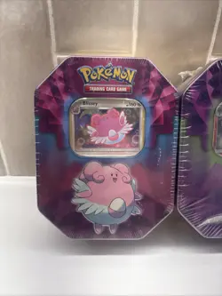 RARE - BRAND NEW - SEALED POKEMON TCG BLISSEY & GARDEVOIR TIN 3X LOT - 2019 - Image 2