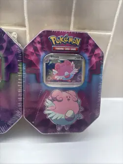 RARE - BRAND NEW - SEALED POKEMON TCG BLISSEY & GARDEVOIR TIN 3X LOT - 2019 - Image 4