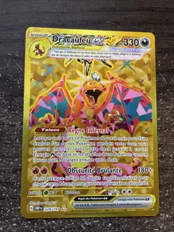 DRACAUFEU EX GOLD - POKEMON 228/197 EV03 FLAMMES OBSIDIENNES NEUF FR - Image 1