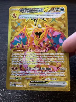 DRACAUFEU EX GOLD - POKEMON 228/197 EV03 FLAMMES OBSIDIENNES NEUF FR - Image 3
