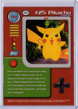 Pokemon Topps TV Pikachu TV2 Blue Logo - Image 2