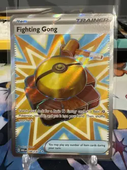 Pokemon Fighting Gong 168/132 Ultra Rare Full Art Mega Evolution English MINT - Image 1