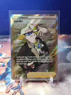 Gordie Full Art Holo Ultra Rare SWSH07: Evolving Skies 201/203 Pokemon TCG - Image 1