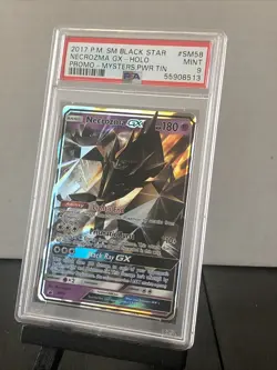 Pokemon NECROZMA GX SM58 PSA 9 Gem Mint Graded Black Star Promo Collectors Tin - Image 1