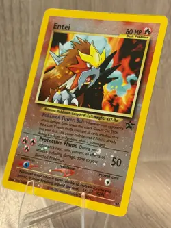 2001 Pokemon - Black Star Movie Promo - Entei #34 [Reverse Foil] - Image 2