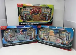 Pokemon Walmart Black Friday Special Collection Box’s NEW and SEALED lot of 3 - Image 1