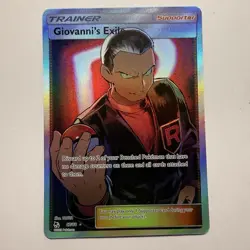 Pokemon TCG Hidden Fates Giovanni's Exile 67/68 Full Art Ultra Rare NM - Image 1