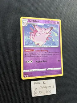 Pokemon Vivid Voltage - Clefable - 064/185 - Reverse Holo - M/NM - Image 3