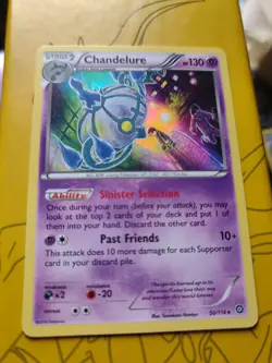 Pokemon Card Chandelure 50/114 XY Steam Siege Holo Foil Rare 2016 NM/LP - Image 1