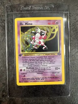 Pokemon Card - Mr. Mime Jungle 1st Edition 6/64 Holo Rare - Image 1