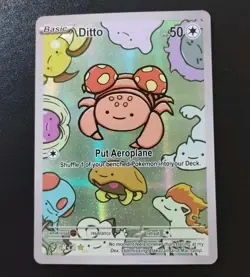 After Skool Hobby Ditto PARAS #21 1st Edition Full Art Pokemon Card Holo - Image 1