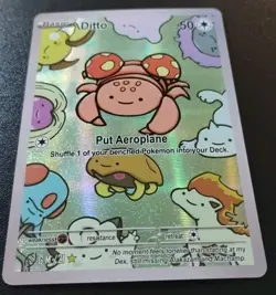 After Skool Hobby Ditto PARAS #21 1st Edition Full Art Pokemon Card Holo - Image 2