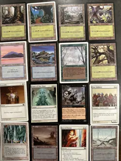 VINTAGE MTG Lot of 80 Cards 1990s Basic Lands & Old School Commons + BONUS! - Image 3