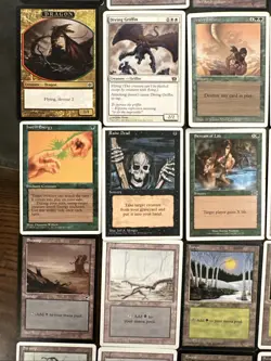 VINTAGE MTG Lot of 80 Cards 1990s Basic Lands & Old School Commons + BONUS! - Image 4