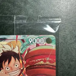 R494 Seal Ripped Luffy One Piece x Mos Burger Campaign Promo Card SEALED P-080 - Image 3