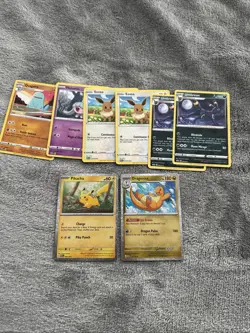 2025 NEW McDonald’s Happy Meal Pokemon Promo Card Holo Lot Pikachu Dragonite - Image 1
