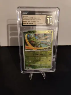 Scyther #123 (Master Ball Pattern) - Pokemon Card 151 - CGC Pristine 10 - Image 1